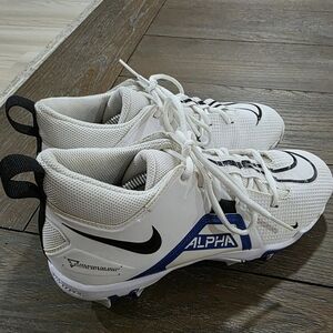 Nike White and Blue Athletic Shoes